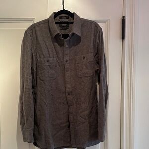 Nordstrom Men's Gray Herringbone Shirt